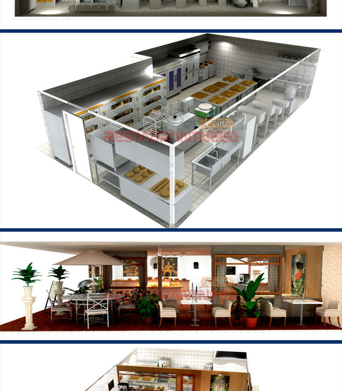 3D Design Bakery Project Bread Baking Oven
