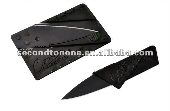 CardSharpの小売り箱のクレジットカードの折る安全鋭いナイフの黒の平野の端問屋・仕入れ・卸・卸売り