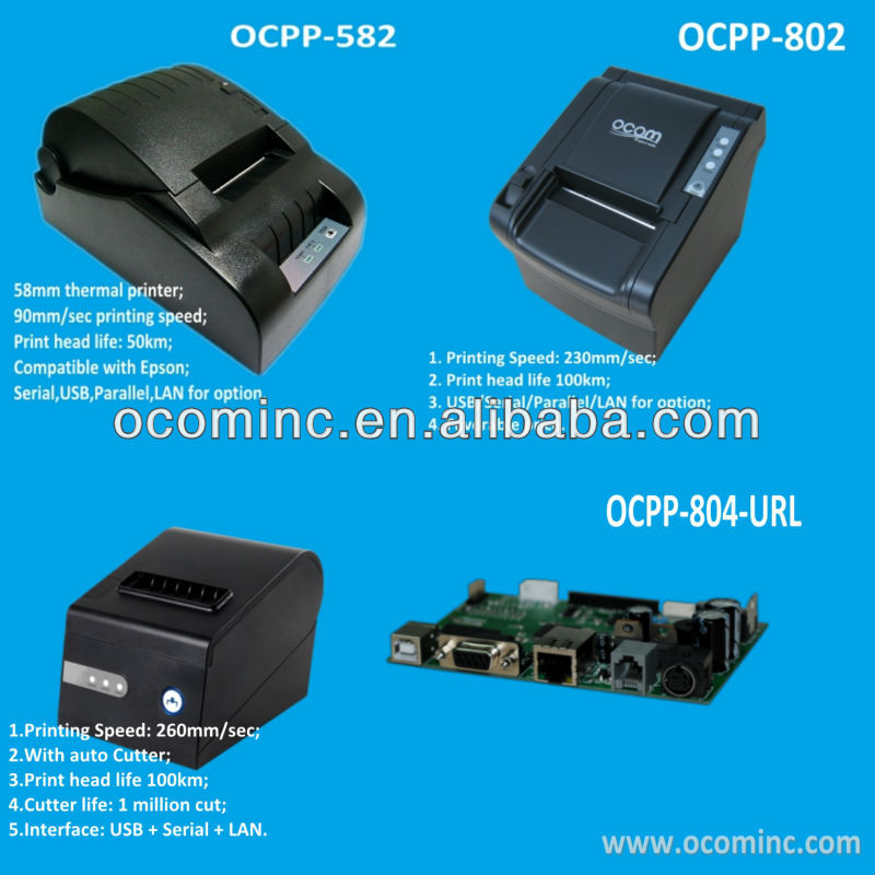 Ocpp- 804- url--- オートカッター80mm安いサーマルプリンタusb付きposの印刷機、 シリアル、 lanと一緒にオートカッター仕入れ・メーカー・工場