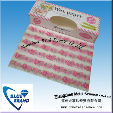 custom wax ppaer and greaseproof paper for packaging fast food wrapping paper wholesale