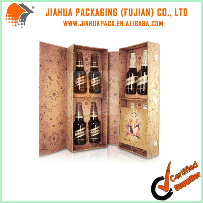 black luxury paper packaging box for champagne