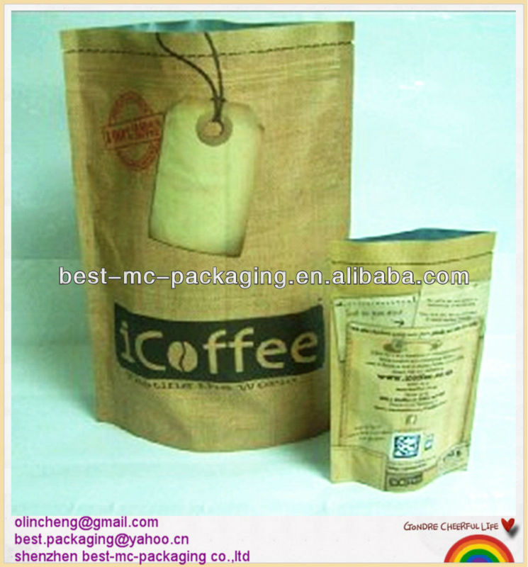 Cheap Reusable ziplock empty tea bag & coffee aluminum foil packing materials