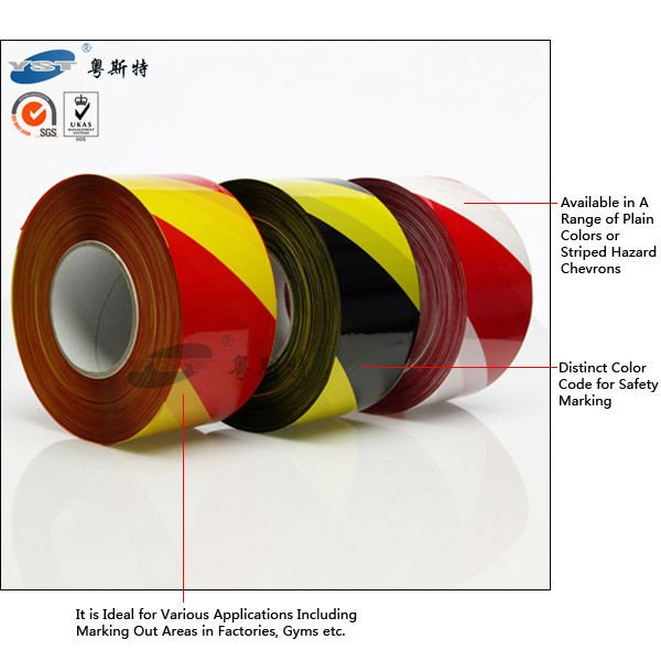 印刷されたロゴ付きテープpvcの安全問屋・仕入れ・卸・卸売り