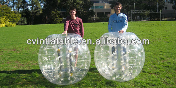 transparent inflatable bubble football for kids/adult