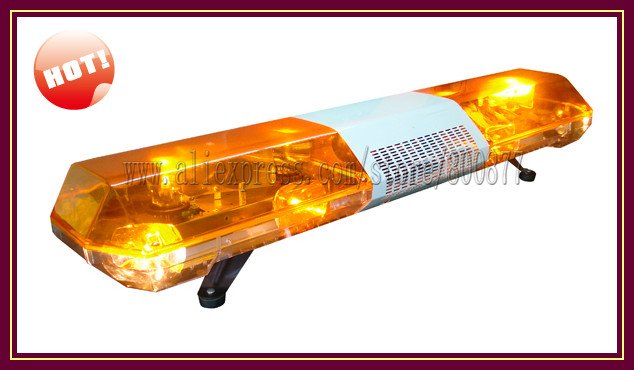 Wholesale Price!! TBD-GA-03122A Rotator lightbar + 100W siren + 100W speaker, High Quality Halogen lamps, 47" Length, PC lens