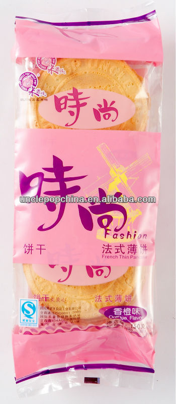 biscuit French Crepes cracker (orange flavor))