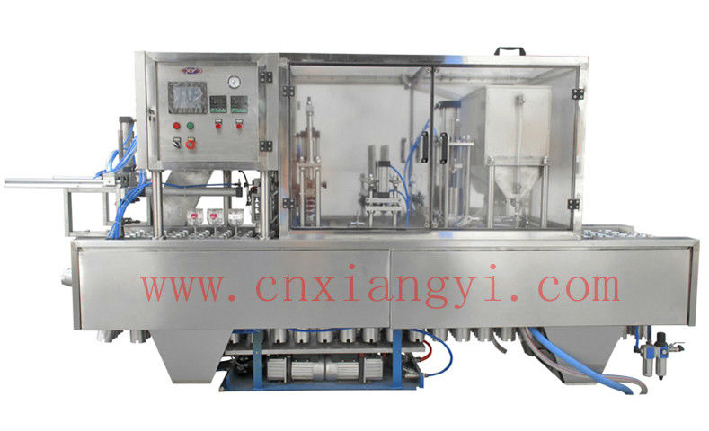 XBG60-4GJB shanghai red wine machinery yogurt cup filling machine liquid and paste filling sealing machine