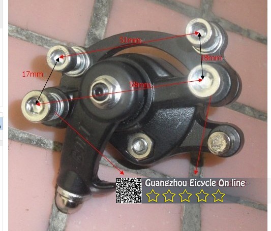 top quality boli disc brake caliper mini electric 33cc 43cc 49cc scooter bicycle motorcycle kart boli atv part and accessories
