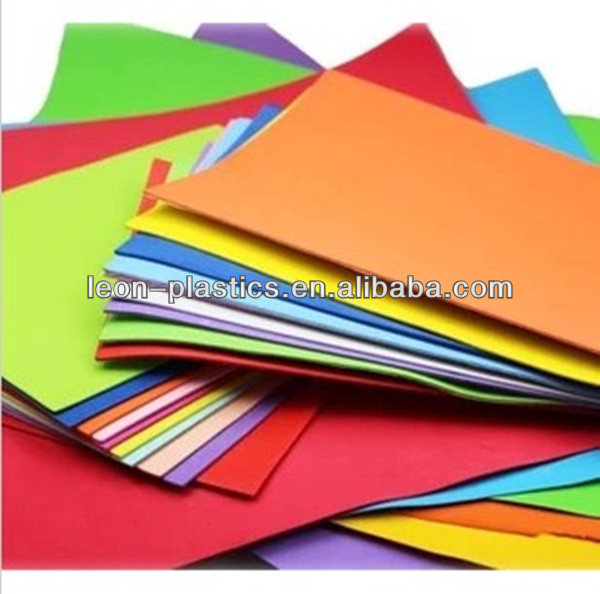 Colorful Eva foam sheet for Kidergarten design