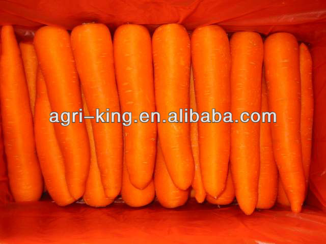 Different type frozen sliced carrot