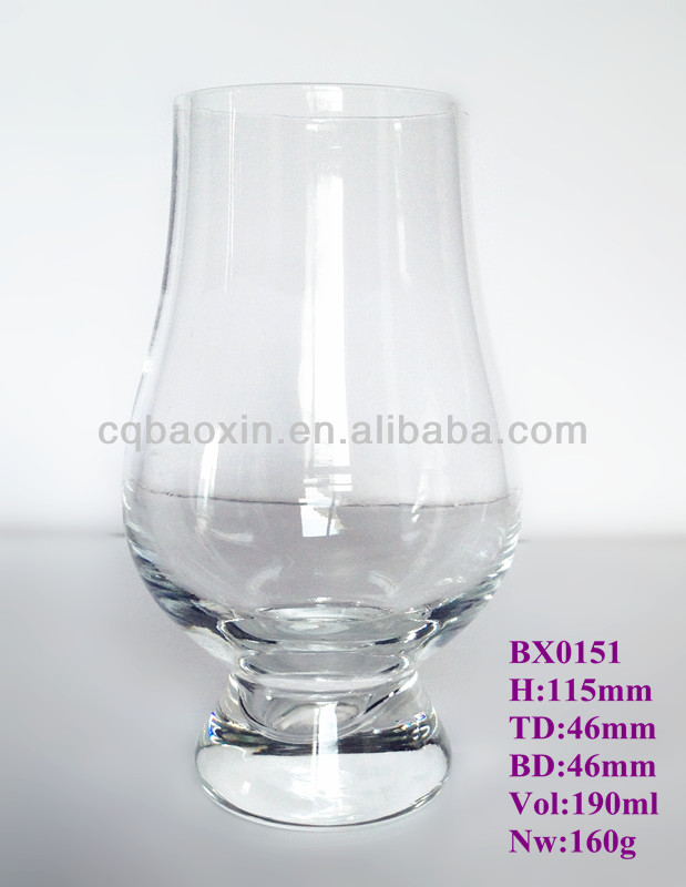 工場卸売drinkwareワイングラスタイプ手作りglencairn190ml/6.5ozウィスキーグラス( ガラス工場はiso9001を渡したfda/eu/sgs)問屋・仕入れ・卸・卸売り