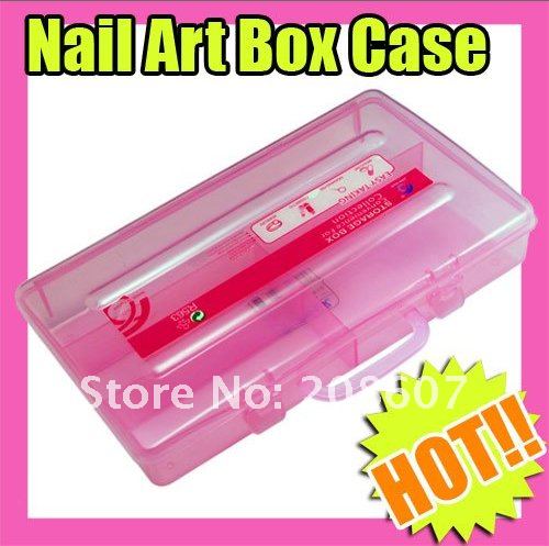 New Durable Plastic Box Nail Art Tool Decoration Box Plastic Box Manicure