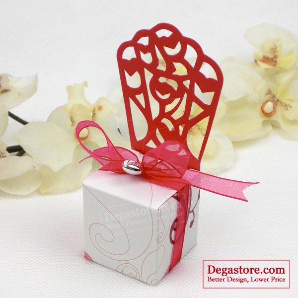 Name Tina Chair Favor Boxes Material Paper Color Pink