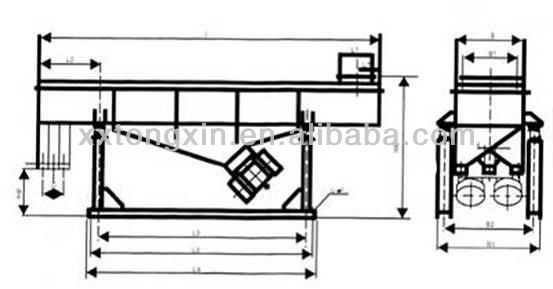 making production line choose construction\tire rubber granule linear vibrating screen
