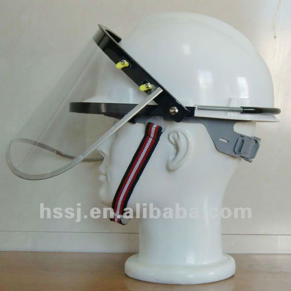 安全PC/PVCプラスチックハンドシールドのバイザーはセリウムの標準にヘルメットをマッチさせた問屋・仕入れ・卸・卸売り