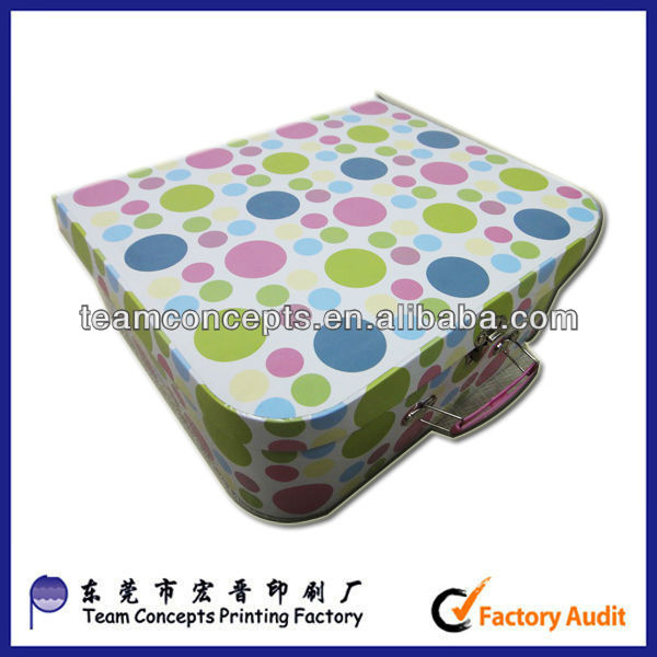 Fancy Cardcoard Red Wine Suitcase