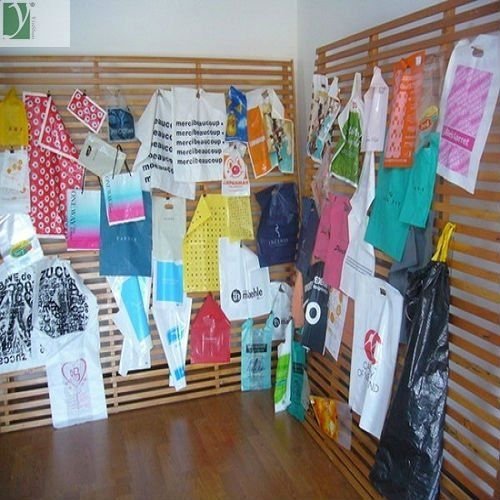 OEM corn starch Hole Soft loop Handle Plastic Shopping Bag