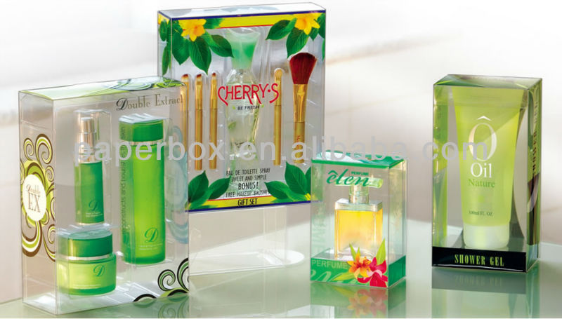 offset color printing clear pvc and pet box for wine bottle and red wine glass