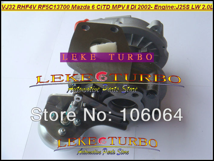 VJ32 RHF4V RF5C13700 turbo for Mazda 6 CiTD MPV II DI 2002- 2.0L Engine J25S LW turbocharger (7)