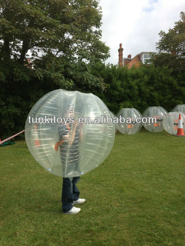 PVC/TPU inflatable bumperz bubble football,bubble football