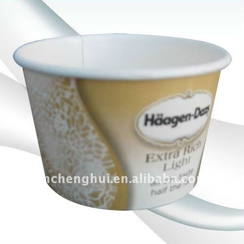 12oz PE coated Custom Frozen Yogurt Cup