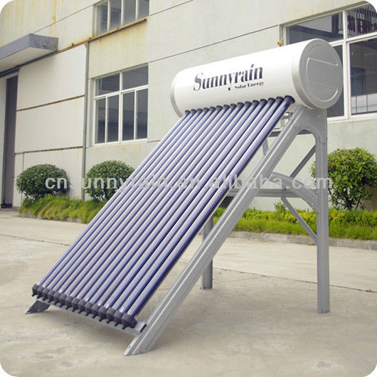 2014年sunnyrain新しいデザインのヒートパイプソーラーコレクタ、 aquecimentoソーラー、 太陽熱温水器( 15tube)問屋・仕入れ・卸・卸売り