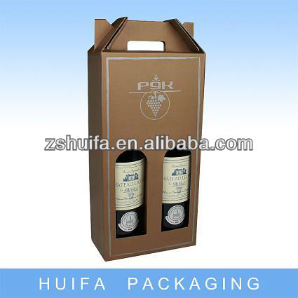 Custom cardboard red wine glass box with specification
