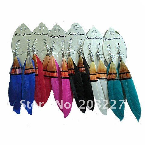 Dangle Feather Earrings