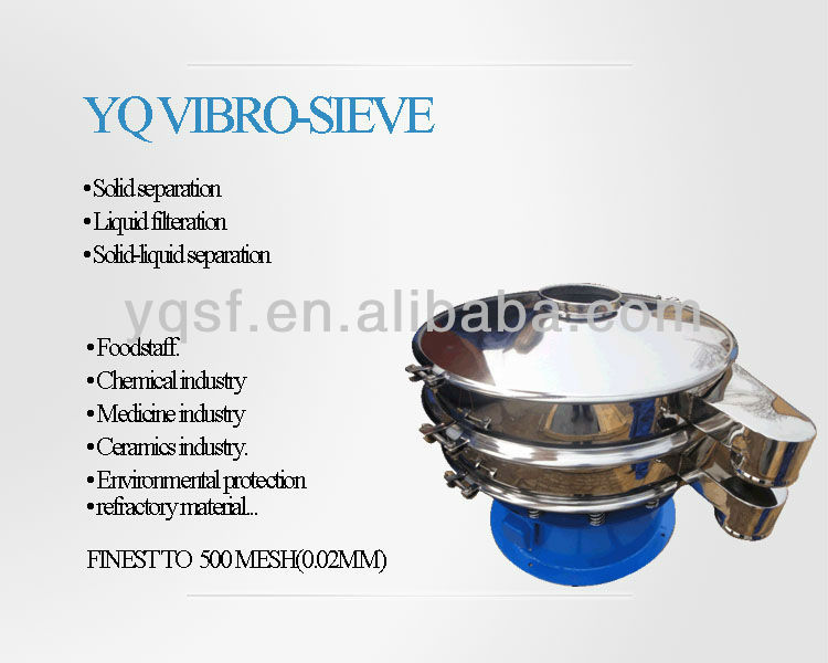 YQA wire mesh polyurethane vibrating screen machine for black pepper