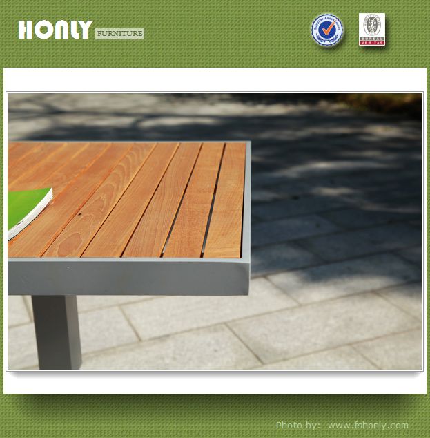 Aluminium solid teak furniture restaurant teak wood outdoor furniture