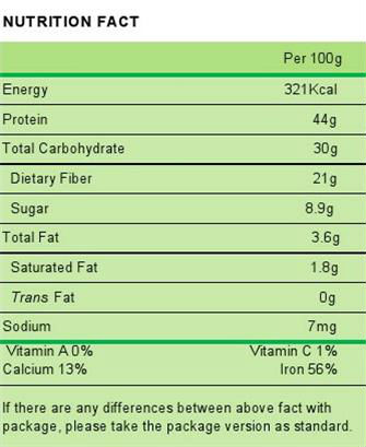 Organic low fat Black Bean Instant Noodle