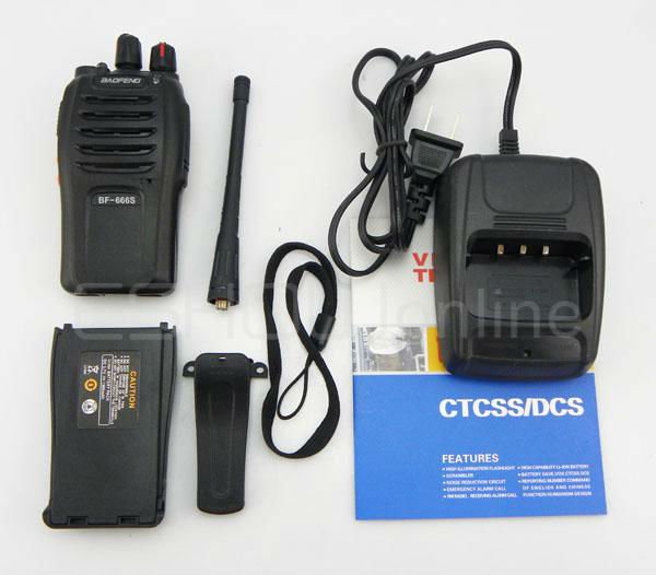 New 5W 16CH Walkie Talkie UHF BF-666S Interphone Transceiver Two-Way Radio Mobile Portable Handled A0782A Eshow