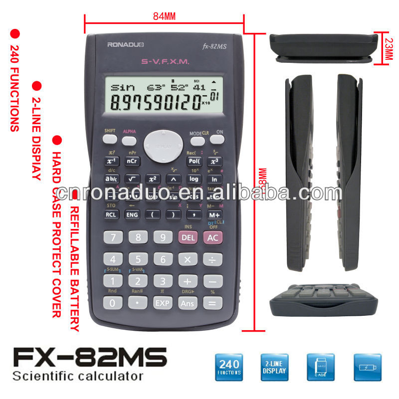 統計科学計算用電卓機能fx-82ms2402- ラインディスプレイ新 分数計算, プラスチックのキー問屋・仕入れ・卸・卸売り