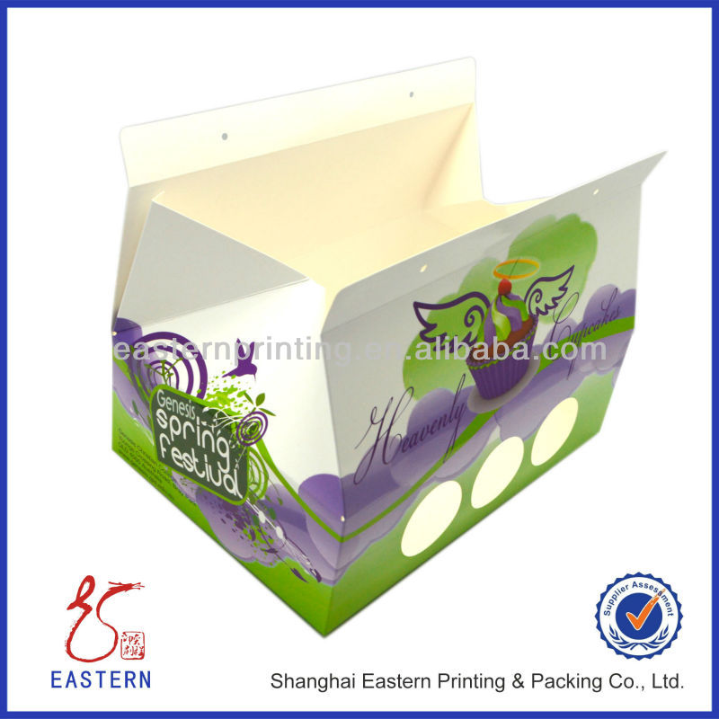 Lovely custom handle cupcake box