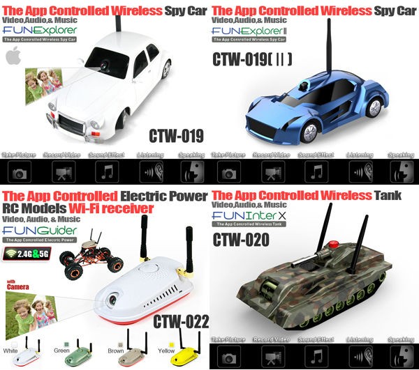 rc spy gear gadgets 2.4G 4ch wifi tank with camera rc tank rc car toy [REC46287]