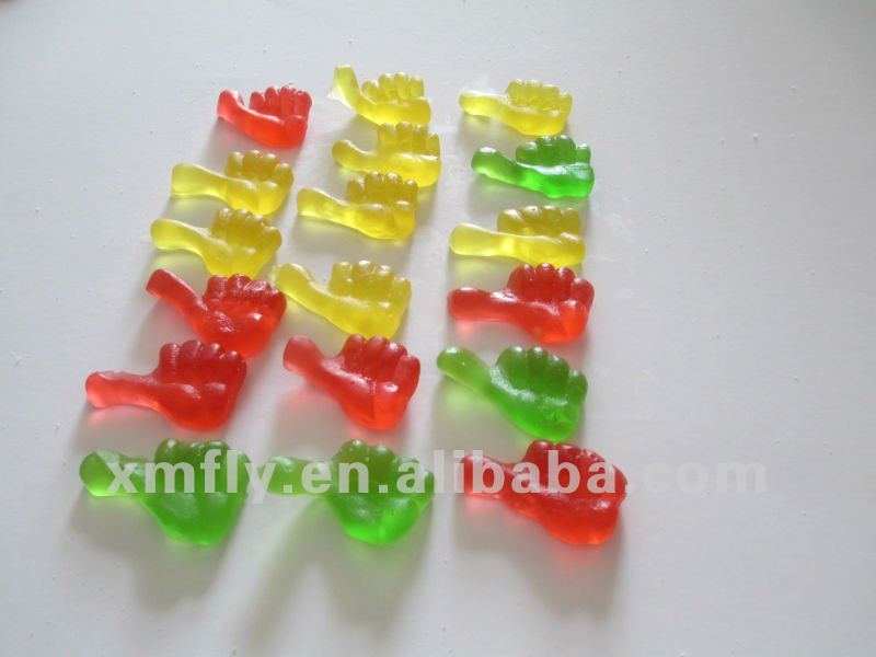 Finger shape sugar free gummies candy