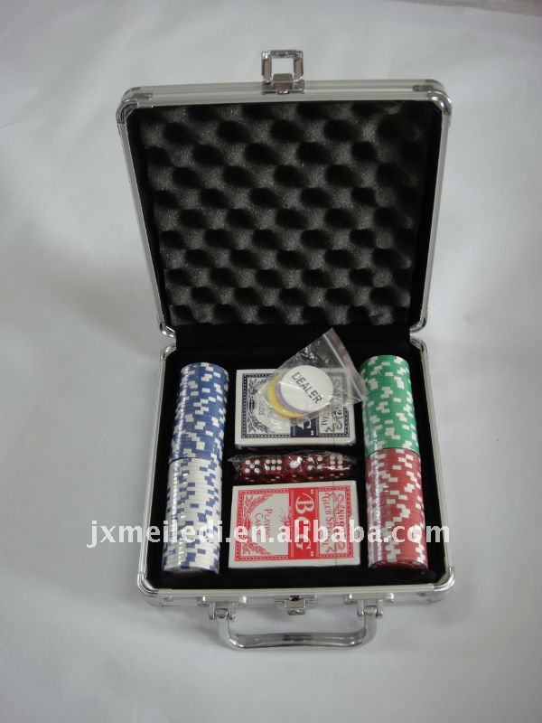 カジノポーカー100個の小さなmld-ac39アルミケースでポーカーセット問屋・仕入れ・卸・卸売り