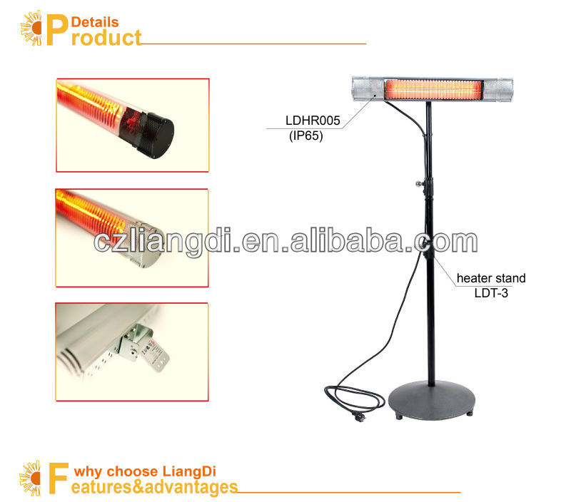 freestanding halogen outdoor portable commercial heater