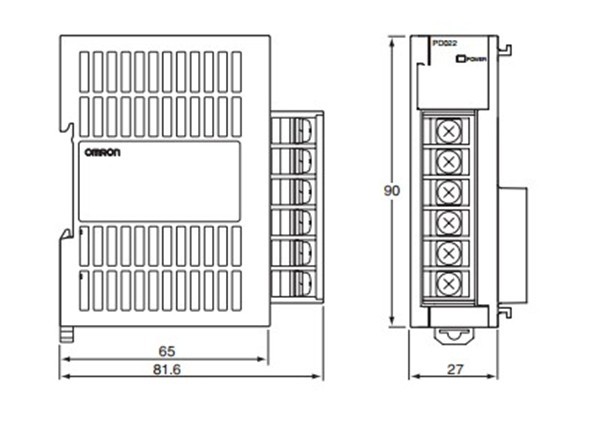 CJ1W-PD022 dimension