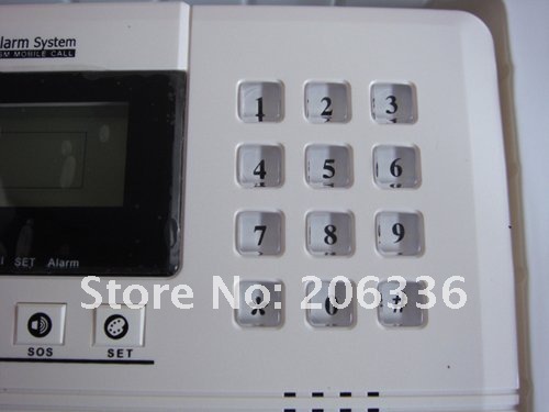 wireless GSM Alarm,Alarm,GSM home alarm with LCD display+free DHL shipping