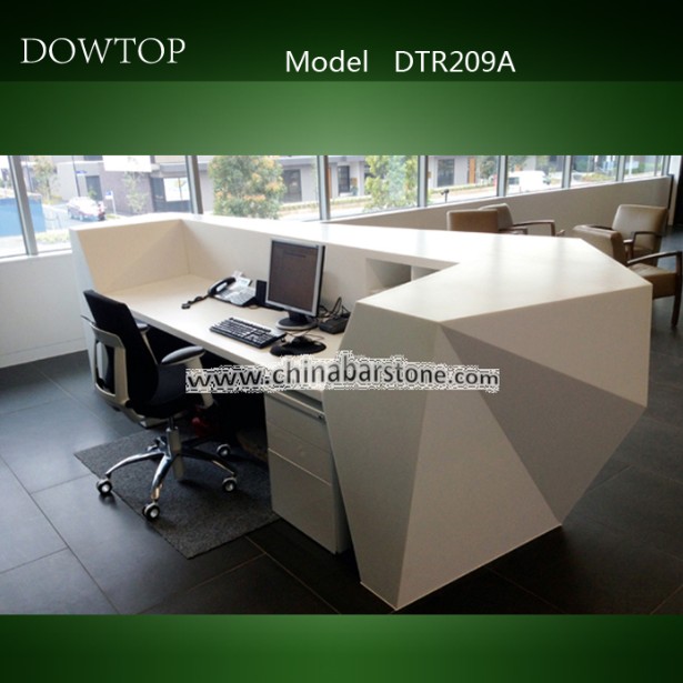 Modern Design High Quality Corian Office Reception Desk Dtr206