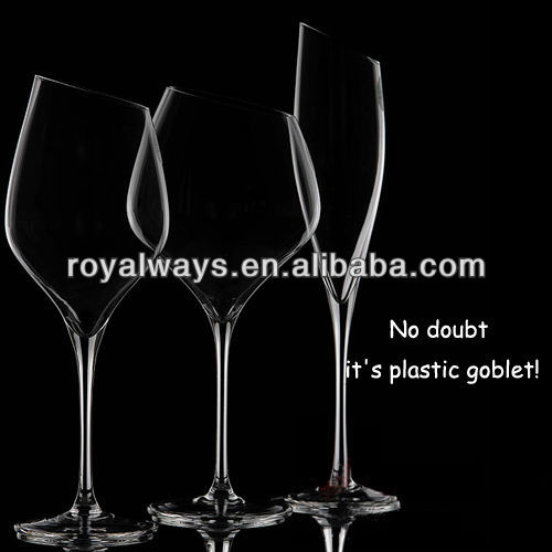 BPA free unbreakable plastic champagne glass