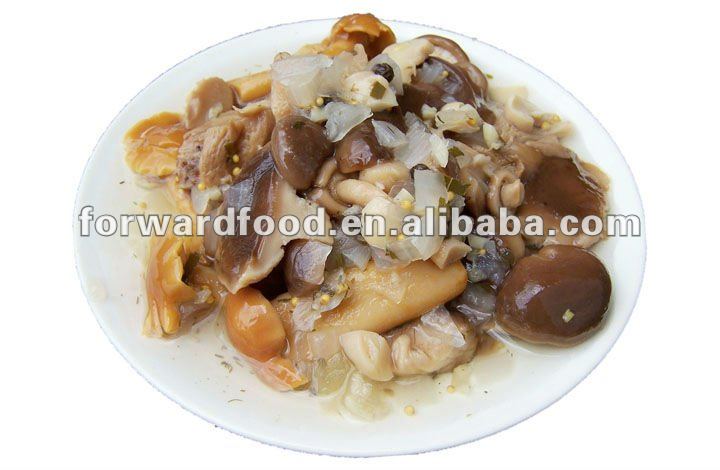720ml canned mixed mushrooms in mason jars