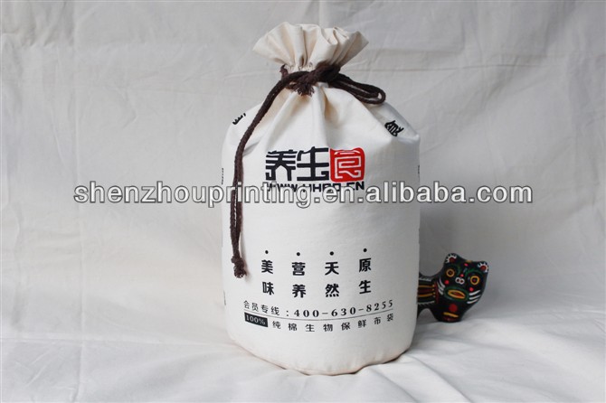 ホット製品オーガニックコットンの巾着bags/綿のキャンバスバッグ/綿巾着袋仕入れ・メーカー・工場