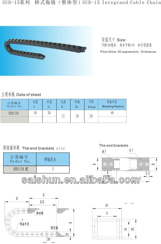 ホット販売cncmachinngケーブルキャリア問屋・仕入れ・卸・卸売り