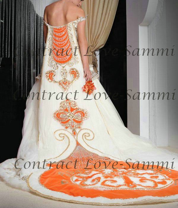 2011 most exquisite swarovski crystal arabic wedding dress