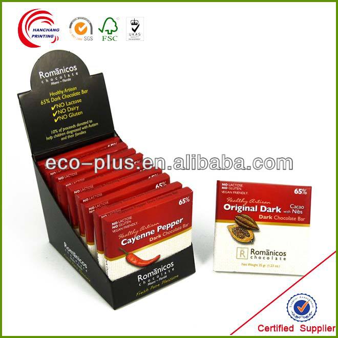 New Design With Good Quality Cardboard box for chocolate bar in Shanghai