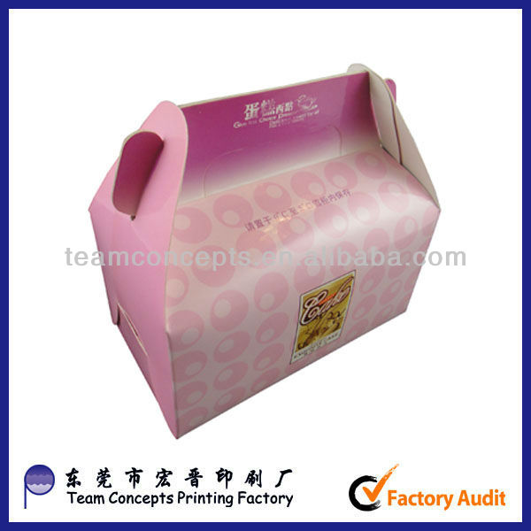 Take away custom paper cake box