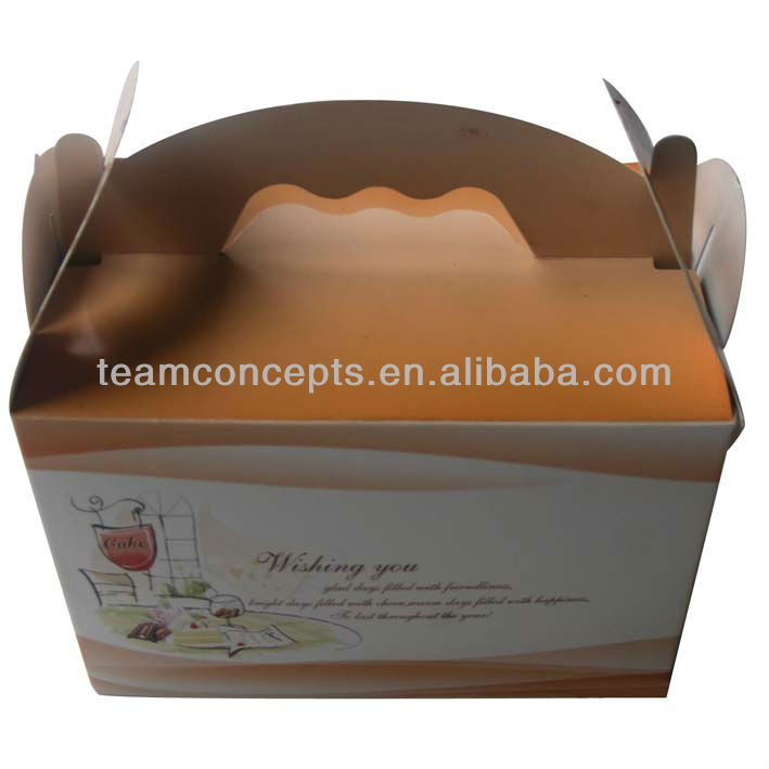 Take away custom paper cake box