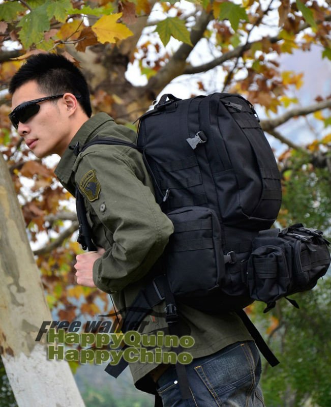 b1MOLLE system 60L Tactical Backpack Camping Backpack Miltary All in One Backpack